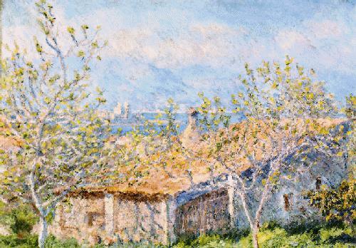 Claude Monet Gardener's House at Antibes Norge oil painting art